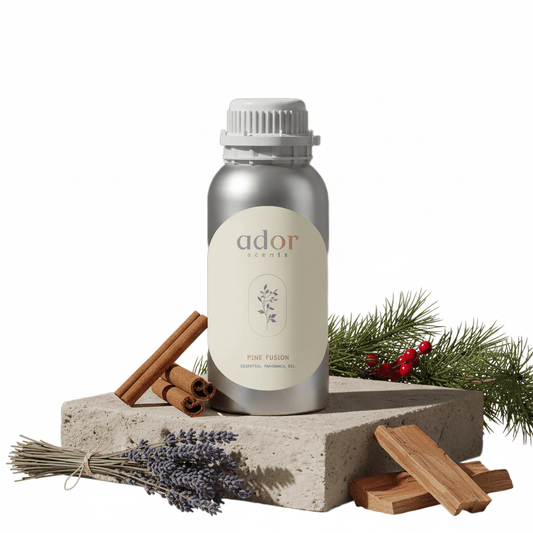 Pine Fusion by Ador Scents, a warm mix of Clove, Cinnamon, Lavender, Caramel, Bayberry & Cedar