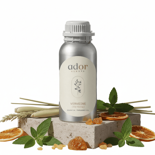 Verveine (Verbena) by Ador Scents, a captivating mix of Lemongrass, Leaves, Sandalwood, Verbena, Sweet Orange, Musk, Herb & Amber