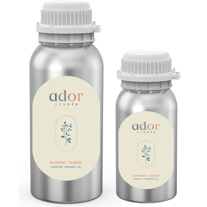 Blooming Jasmine by Ador Scents, a floral mix aroma featuring Jasmine, Sweet Fruit, Sandal Wood & Floral. In 250ml & 500ml