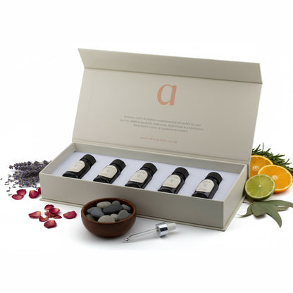ador Collection by Ador Scents, 5 x 10ml oil blends that transport you across continents, through forests, over oceans, and into the heart of ancient souks.