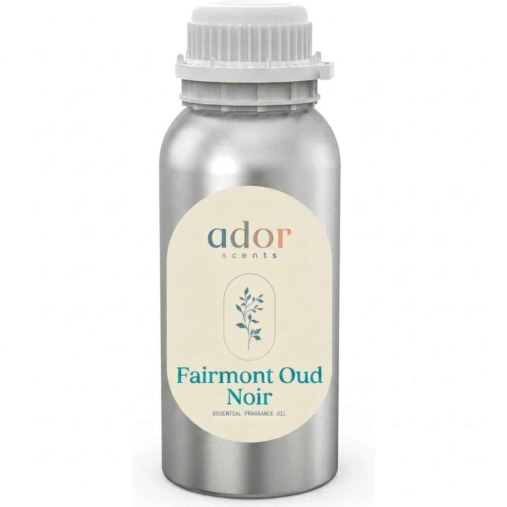 Fairmont Oud Noir essential diffuser oil bottle by Ador Scents — dark oud, warm spice, velvet rose and smoky agarwood