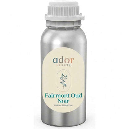 Fairmont Oud Noir essential diffuser oil bottle by Ador Scents — dark oud, warm spice, velvet rose and smoky agarwood