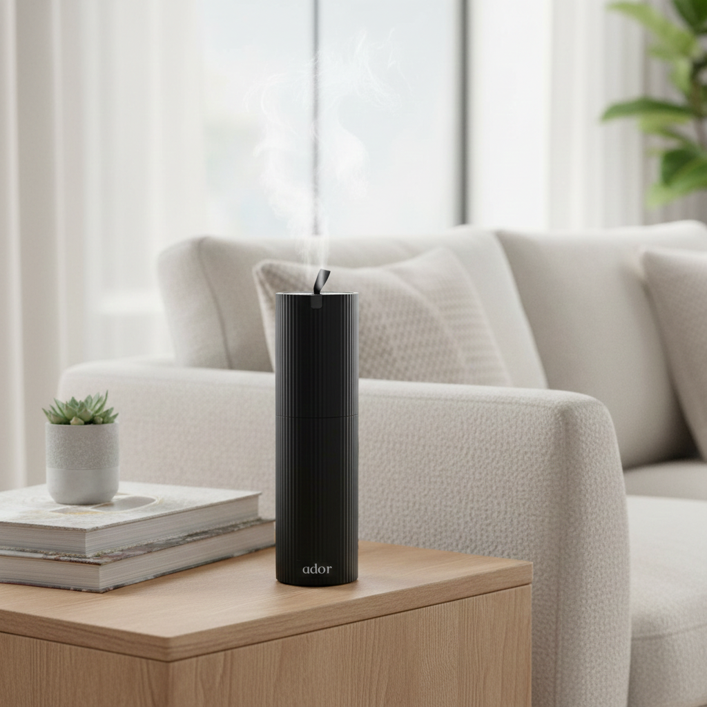 AromaFlow Scent Diffuser by Ador Scents, the smartest diffuser in your living space.