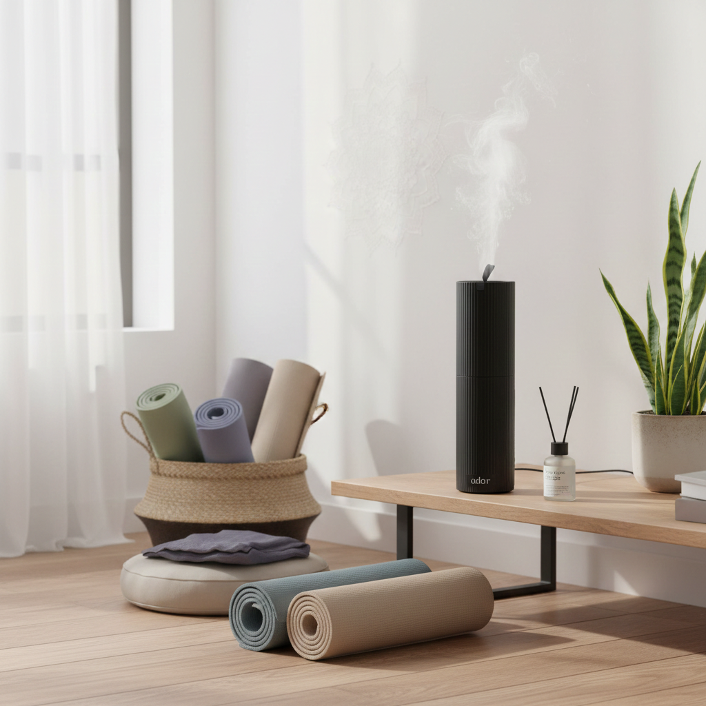 AromaFlow Scent Diffuser by Ador Scents, the smartest diffuser in your fitness room.