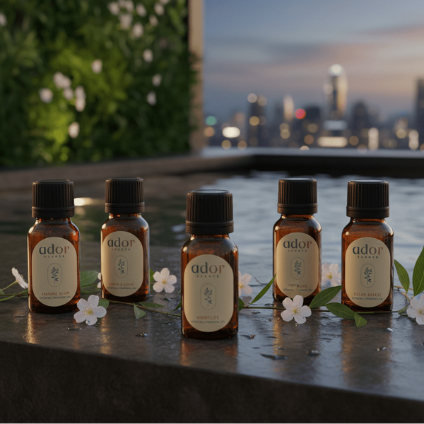 Fruity Notes Collection 5 x 10ml essential oils included in the AromaDrive bundle by Ador Scents