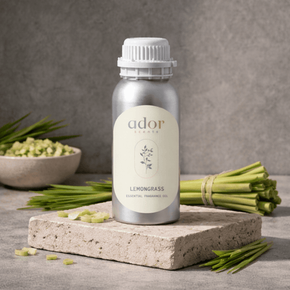 Lemongrass by Ador Scents, an invigorating blend of Lemongrass, Green Tea, Rosin & Lemon