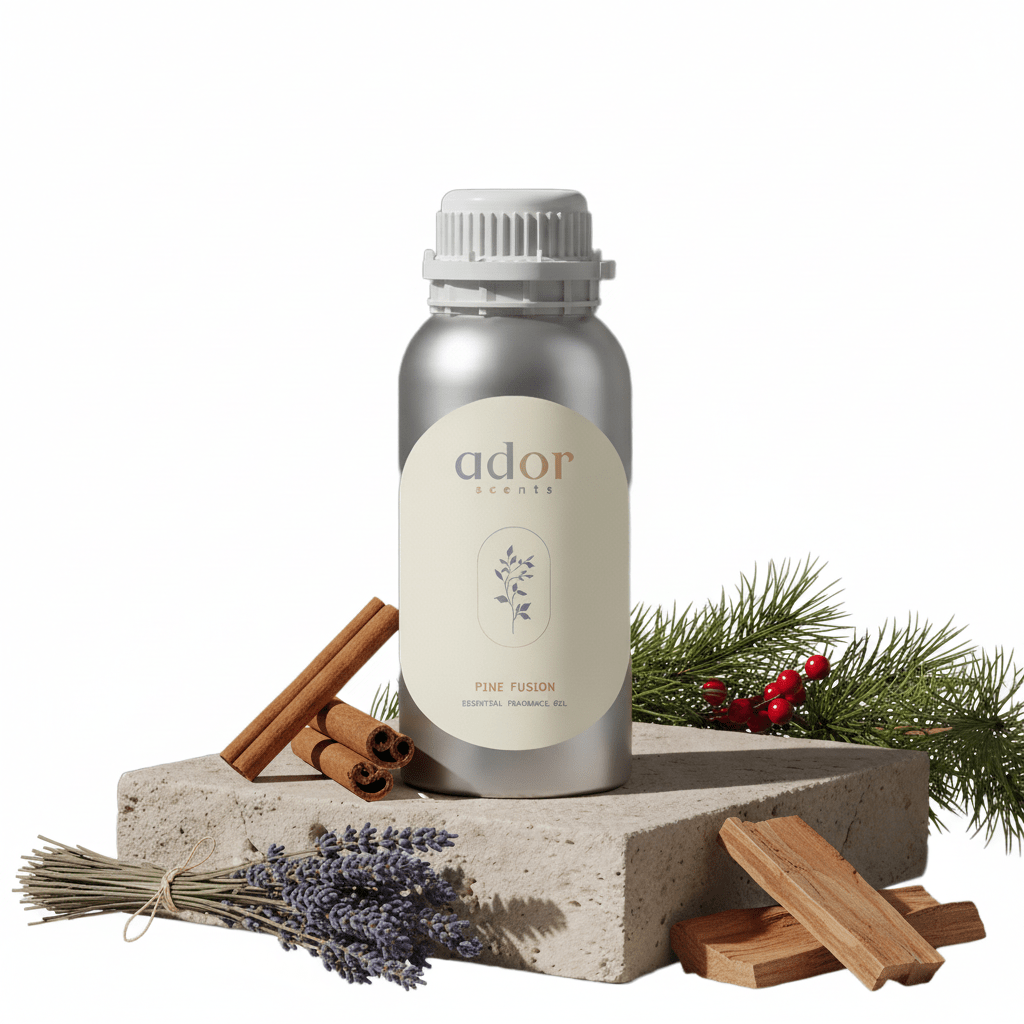 Pine Fusion by Ador Scents, a warm mix of Clove, Cinnamon, Lavender, Caramel, Bayberry & Cedar