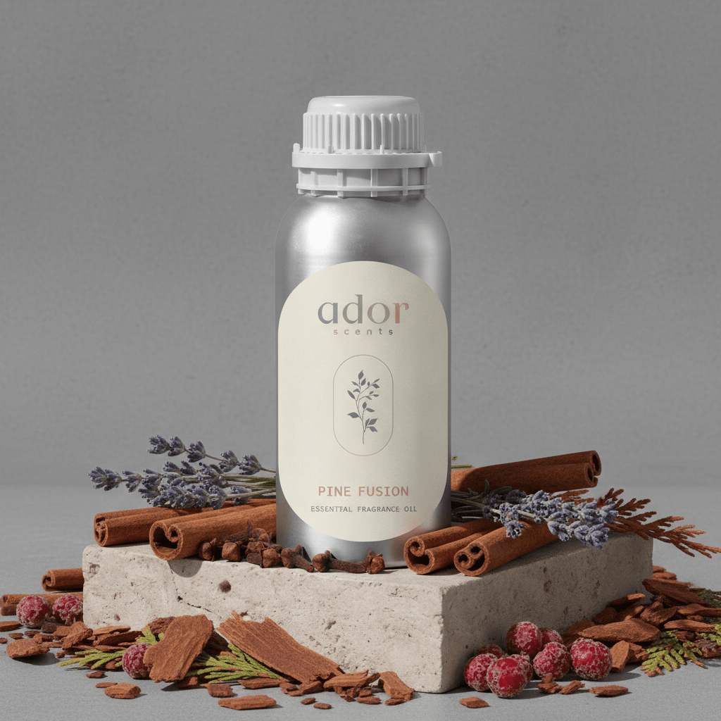 Pine Fusion by Ador Scents, a warm mix of Clove, Cinnamon, Lavender, Caramel, Bayberry & Cedar