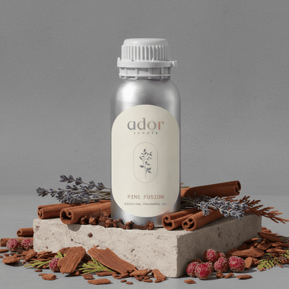 Pine Fusion by Ador Scents, a warm mix of Clove, Cinnamon, Lavender, Caramel, Bayberry & Cedar
