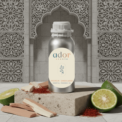 Premium Sandalwood by Ador Scents, a rich earthy aroma of Sandalwood, Woody & Ambergris