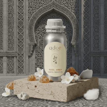 Royal Amber by Ador Scents, unmatched brilliance of our premium blend featuring Lemon, Jasmine, Amber, Rose, Ambergris & Musk