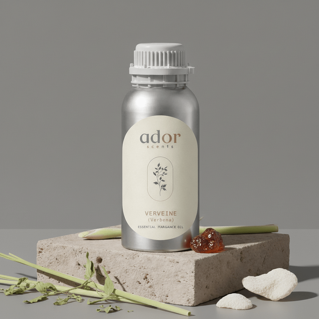 Verveine (Verbena) by Ador Scents, a captivating mix of Lemongrass, Leaves, Sandalwood, Verbena, Sweet Orange, Musk, Herb & Amber